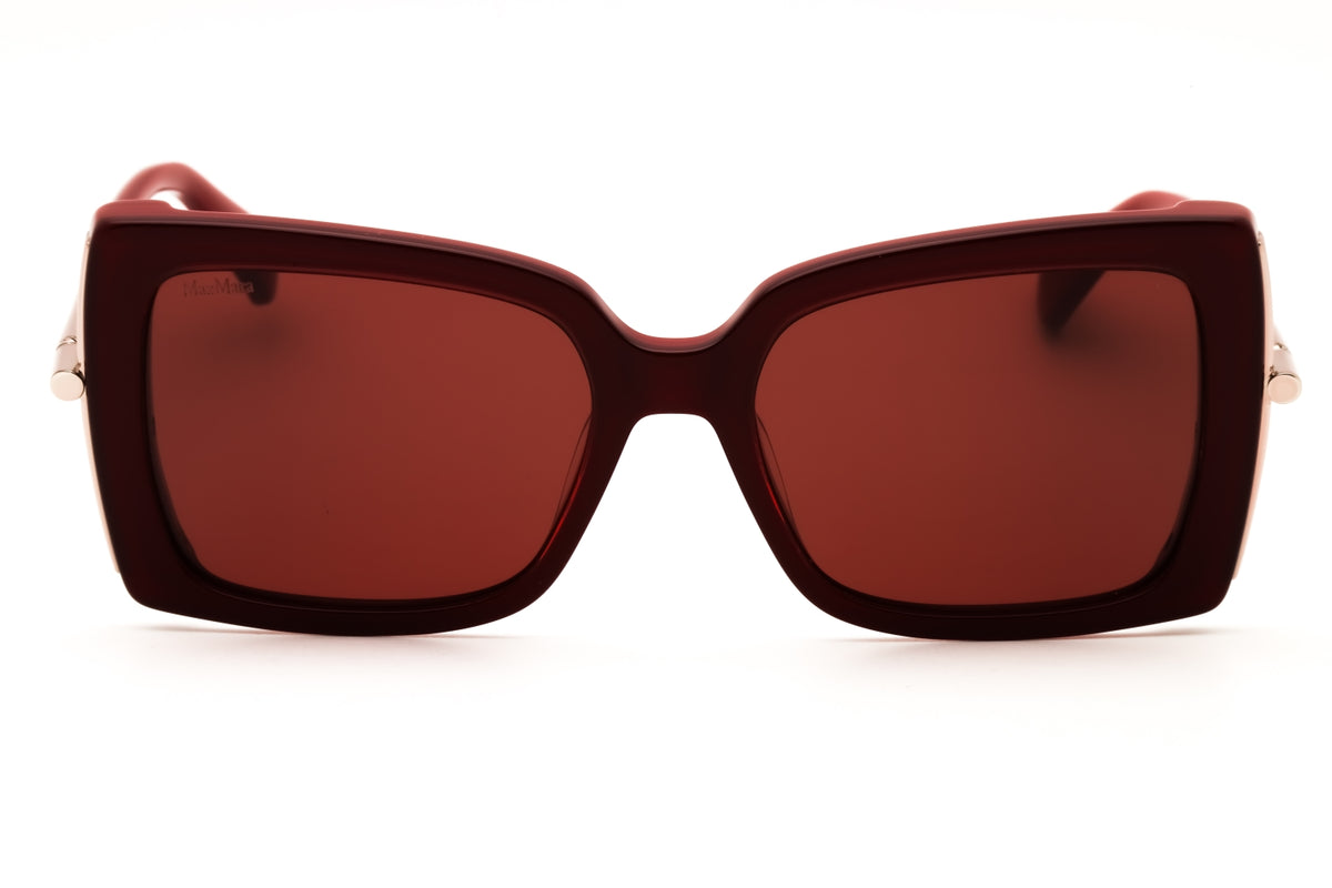Max Mara MM0166-69S shiny bordeaux Oversized Sunglasses 53mm Sunglasses