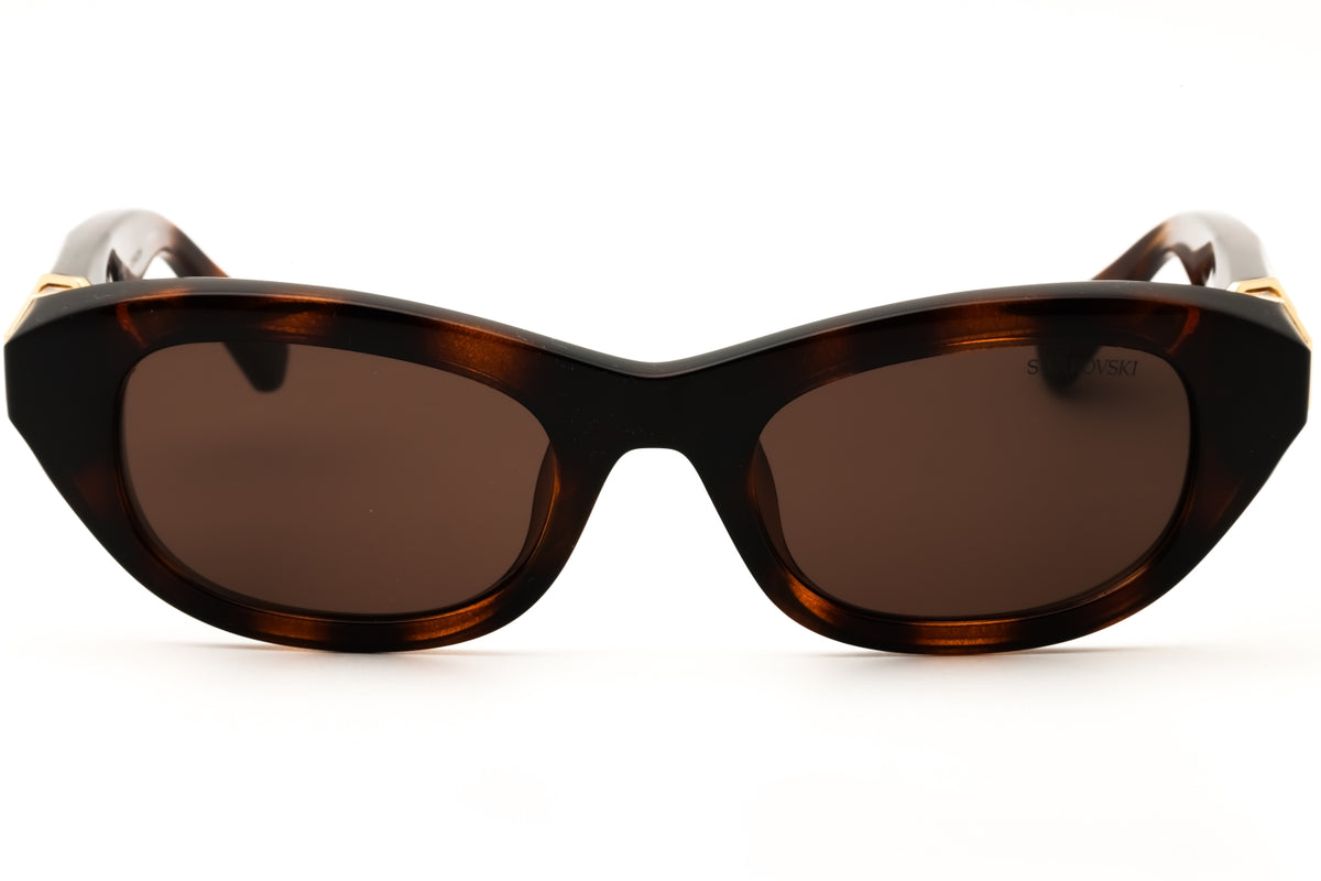 Swarovski SK6036U-100273 Havana Oval Sunglasses 50mm Sunglasses