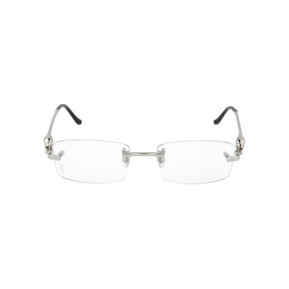Cartier CT0281O-002 Silver Silver Rectangular Eyeglasses 54mm Eyeglasses