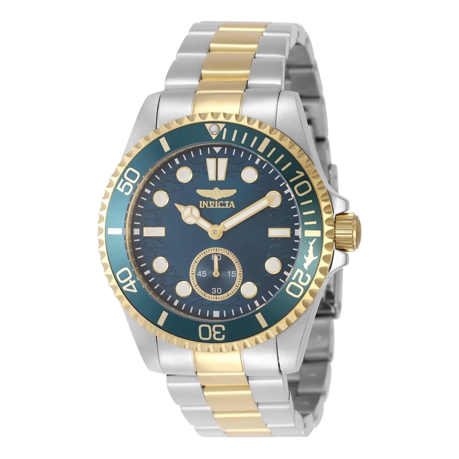 Invicta 49424 watch with blue dial and stainless steel band