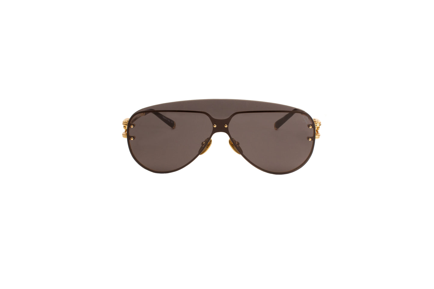 Diavi CUSHION GOLD W/SOLID SMOKE GOLD PLATED 18K 0