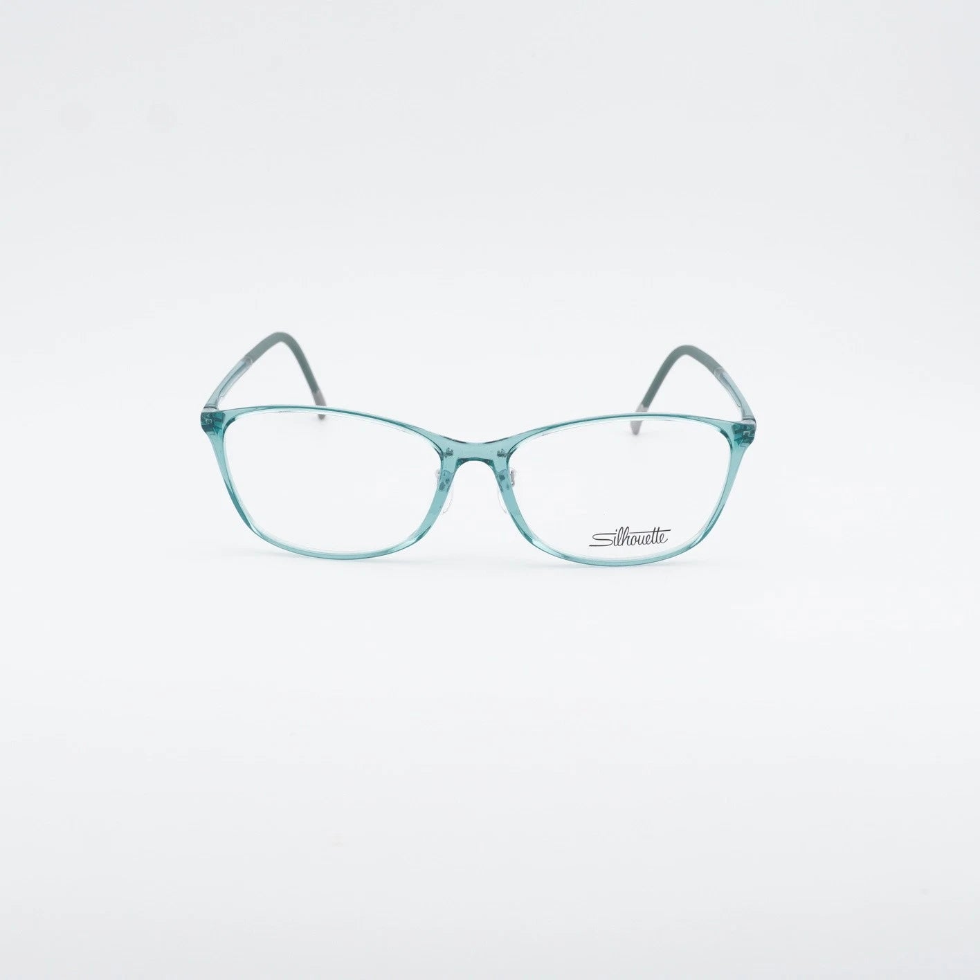 Silhouette SPX Illusion Fullrim 1603/75-5111 eyeglasses in carribbean blue shiny frame with clear lenses