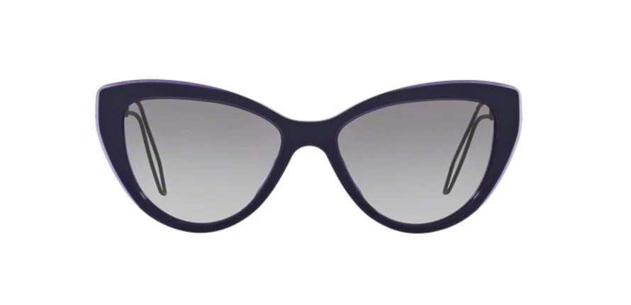 Miu Miu 0MU12RSA-USN3E2-55 Lilac Dark Violet Cats Eye SUNGLASSES 0mm Sunglasses