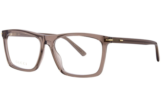 Gucci GG1445O-016 Brown Rectangular Eyeglasses 59mm Eyeglasses