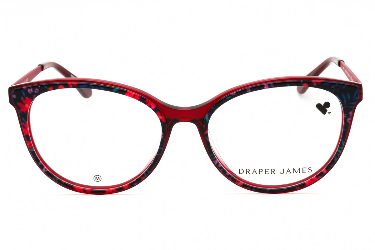 Draper James DJ5046-530 MERLOT FLORAL Round Eyeglasses 54mm Eyeglasses