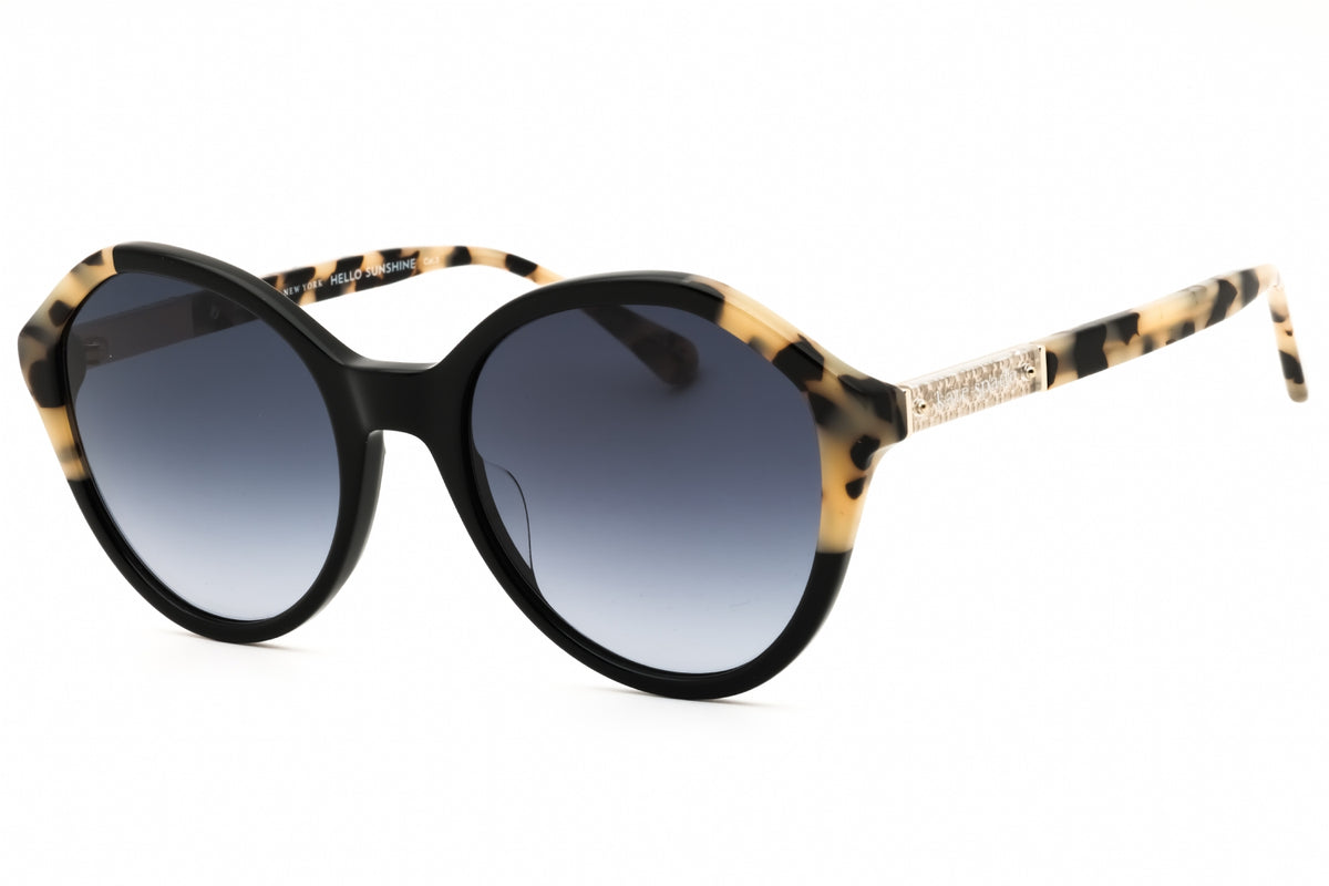 Kate Spade JEZEBEL/G/S-0807 9O BLACK Round Sunglasses 54mm Sunglasses