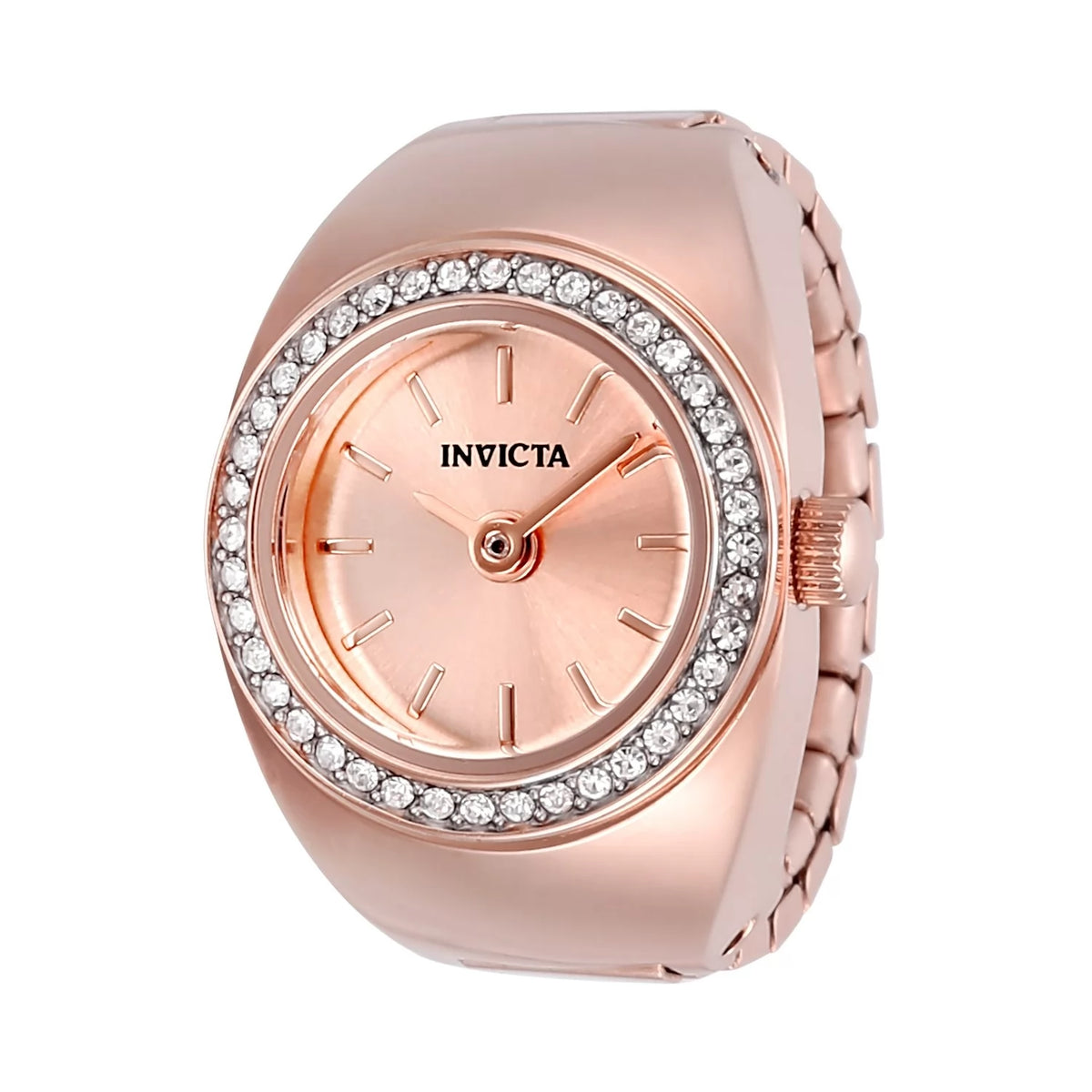 Invicta 48945 Quartz Watch Rose Gold Dial Stainless Steel 16.5mm Lady