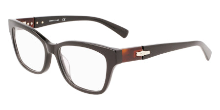 Longchamp LO2697-001 eyeglasses in black frame with clear lenses