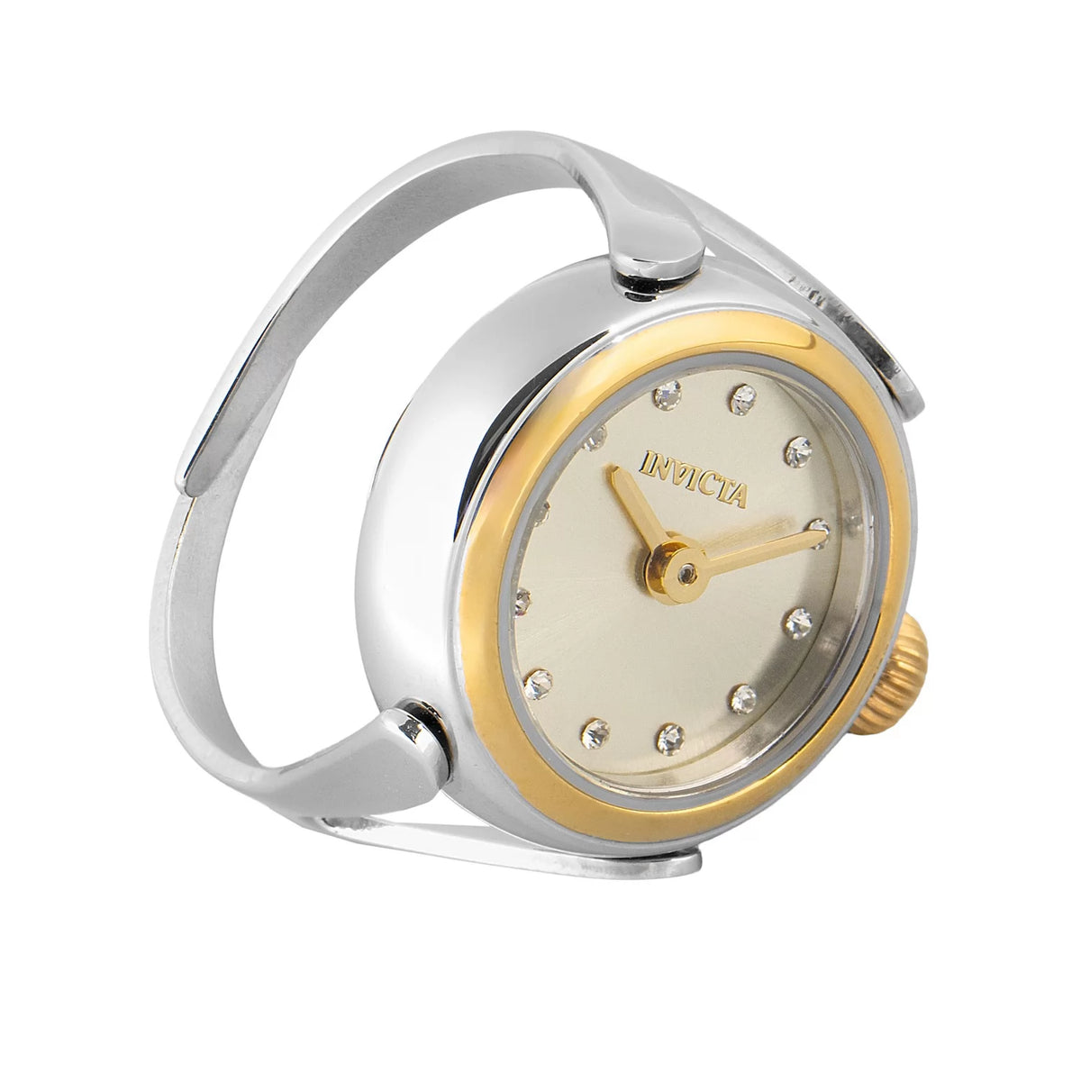 Invicta 48576 Quartz Watch Gold Dial Stainless Steel 17.5mm Lady