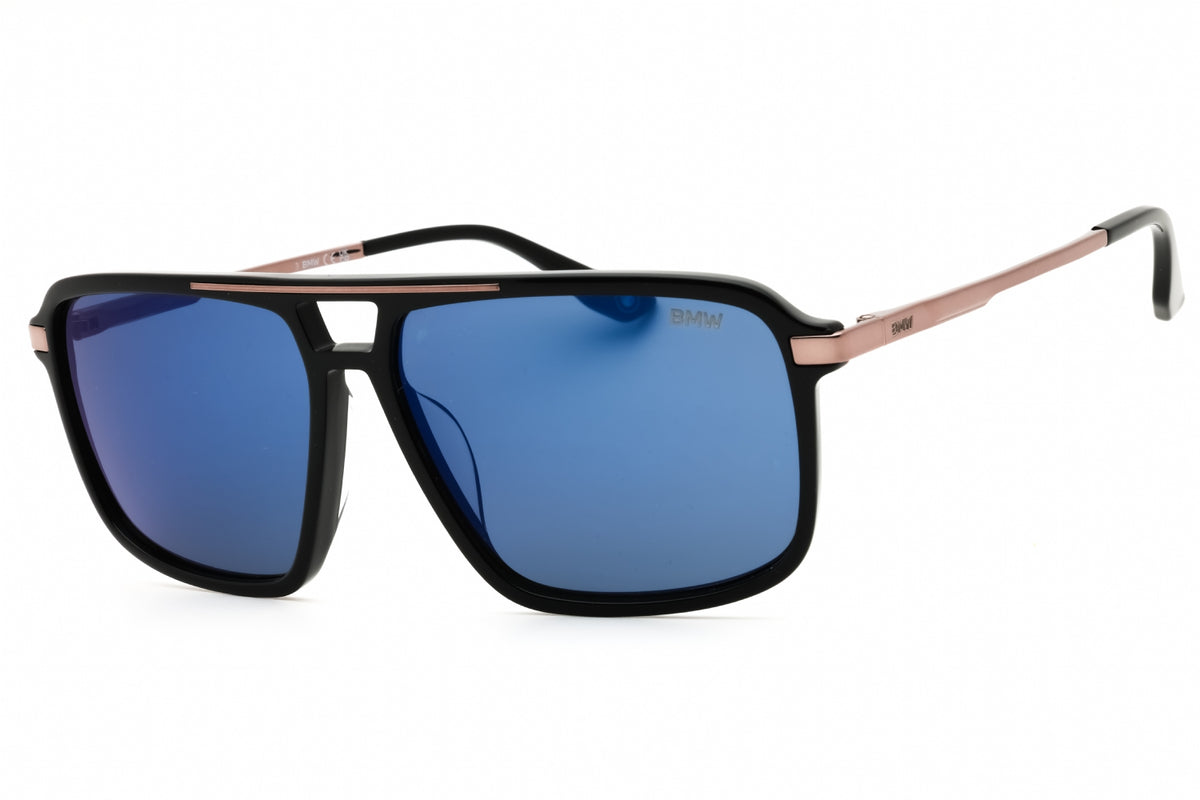 BMW BW0059-H-01V shiny black Rectangular Sunglasses 58mm Sunglasses
