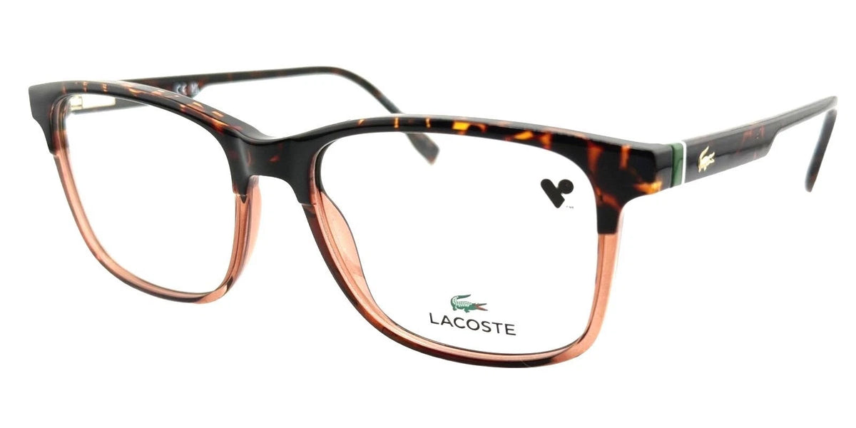 Lacoste L4002 219 Havana Rectangle Eyeglasses 54mm Eyeglasses