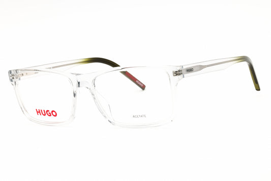 HUGO HG 1262-03U5 00 eyeglasses in grey green frame with clear lenses