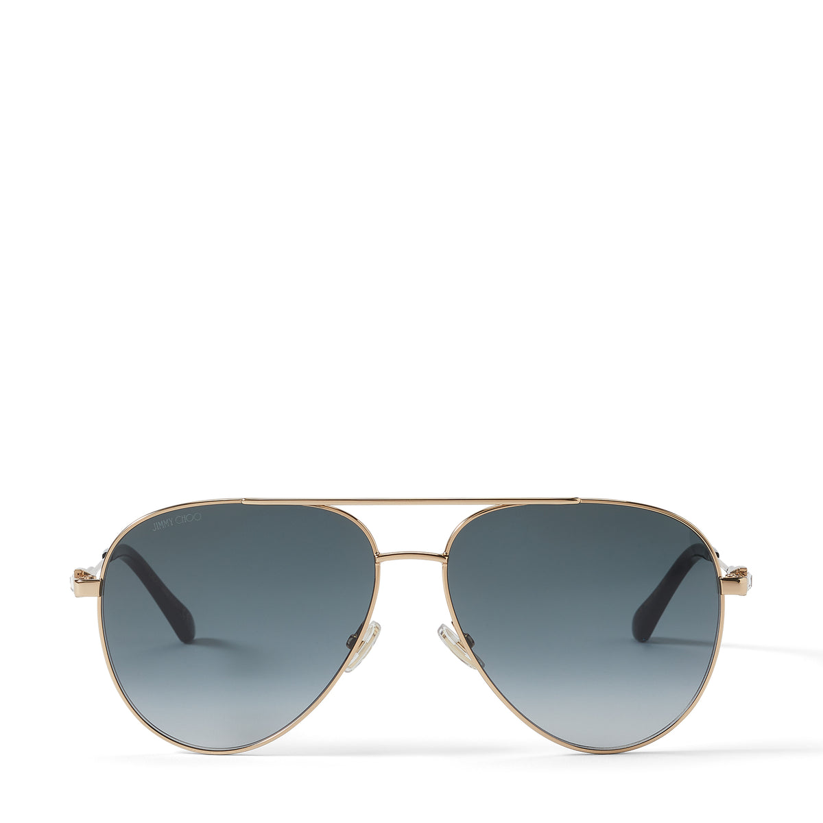 Jimmy Choo 0OLLY-S-2M2-60 Black Gold Square SUNGLASSES 60mm Sunglasses