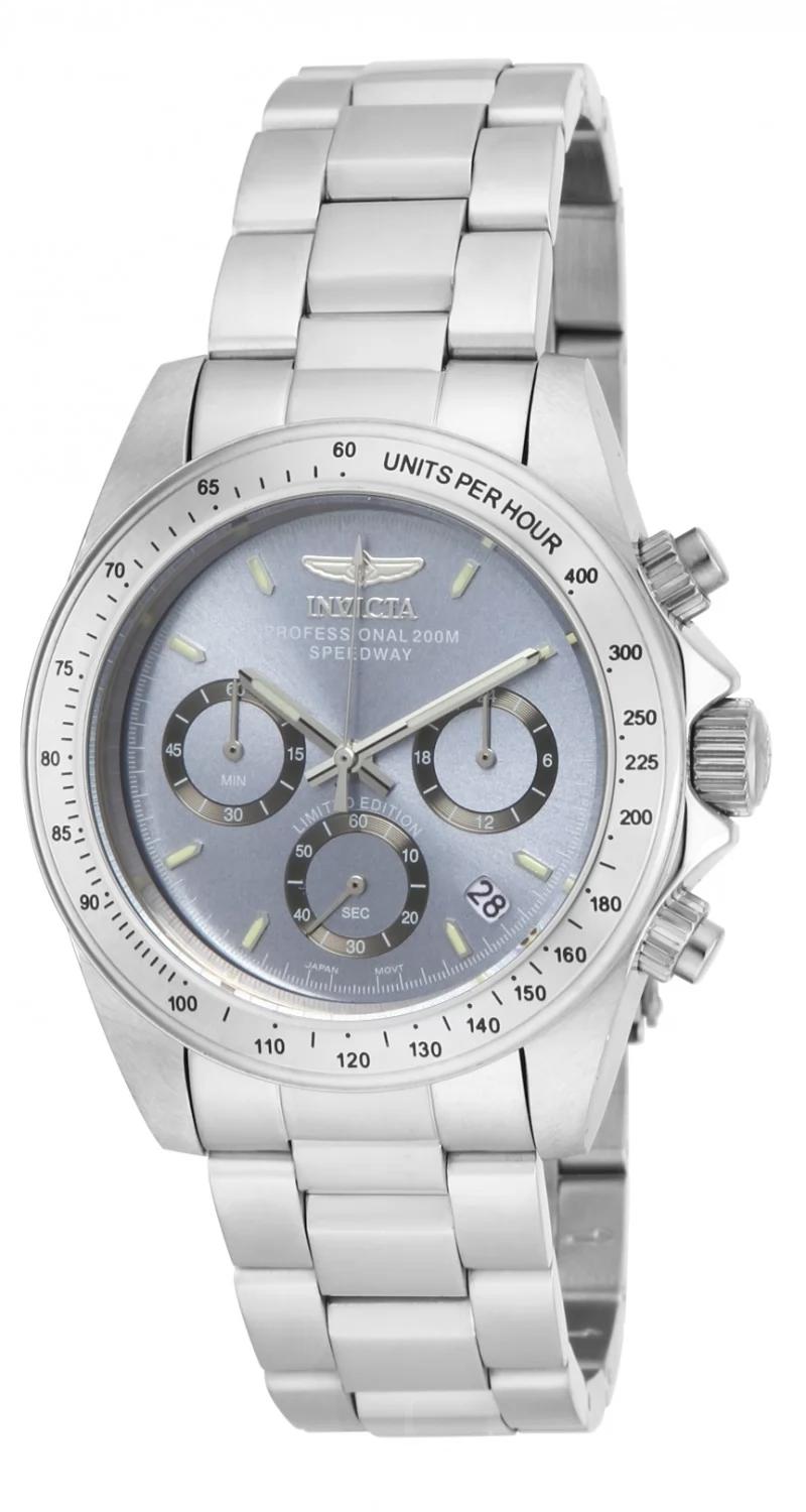 Invicta ILE9211A watch with charcoal dial and stainless steel band