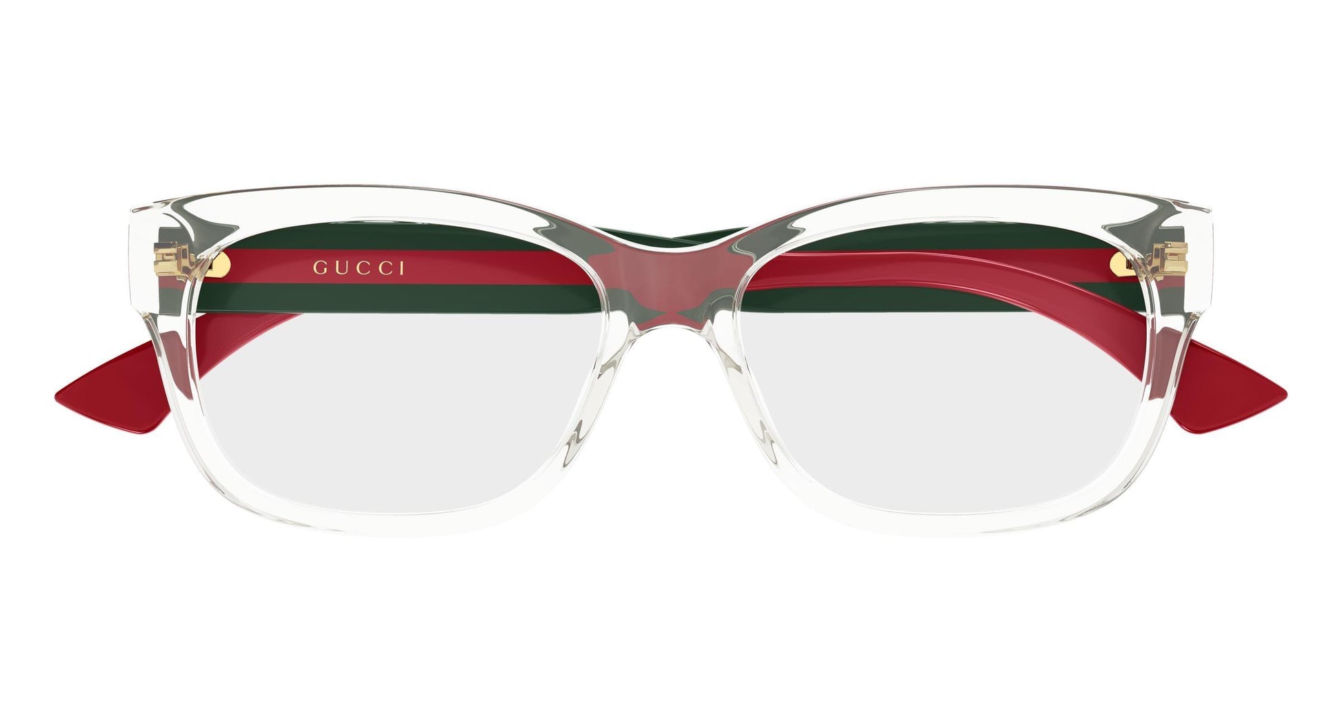 Gucci GG0278oN-003 eyeglasses in green frame with clear lenses