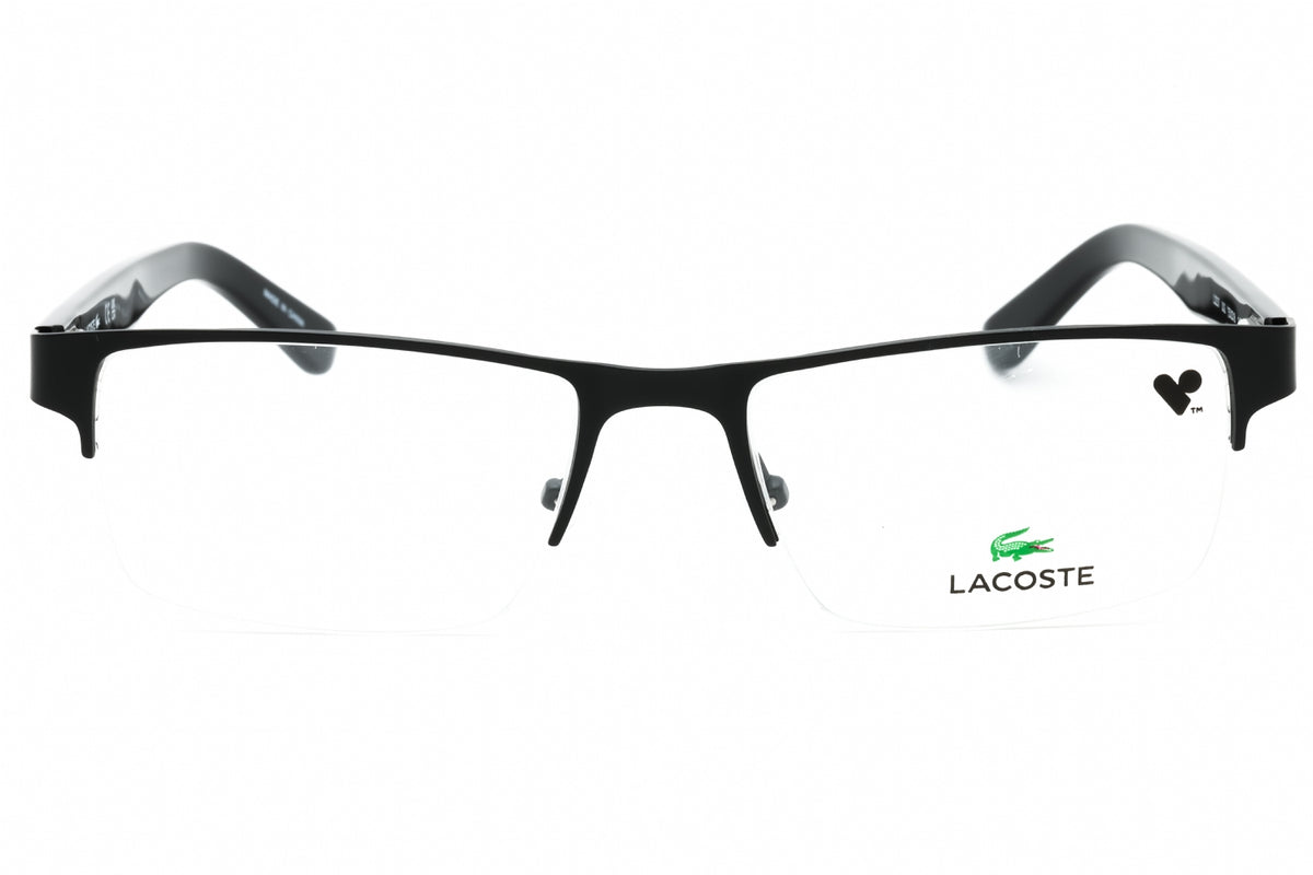 Lacoste L2237-002 matte black Rectangular Eyeglasses 53mm Eyeglasses