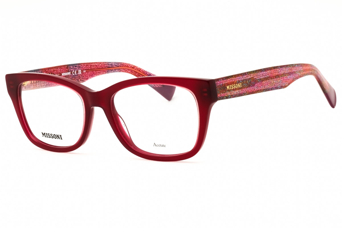 Missoni MIS 0128-0C9A 00 RED Rectangular Eyeglasses 52mm Eyeglasses