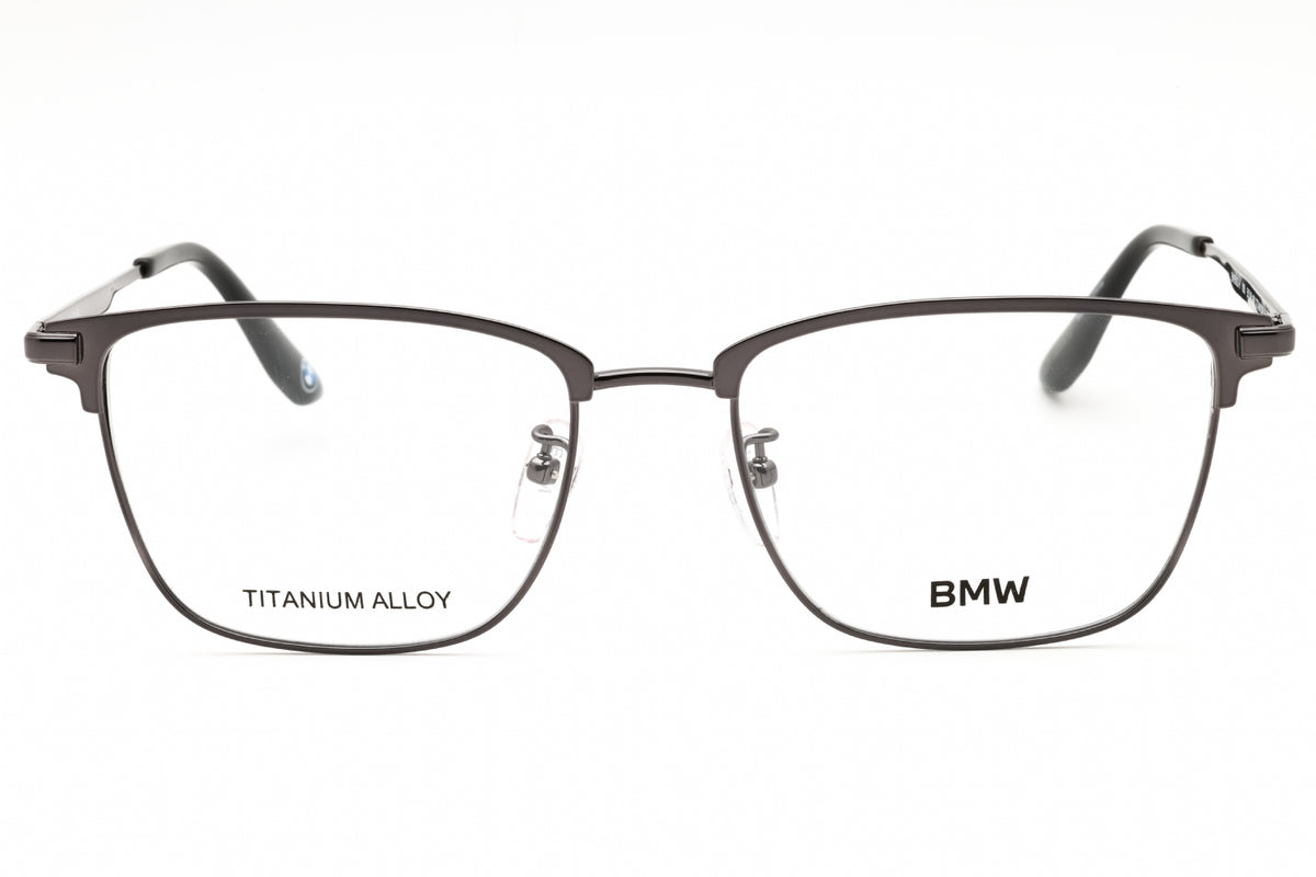 BMW BW5092-H-008 shiny gunmetal Rectangular Eyeglasses 55mm