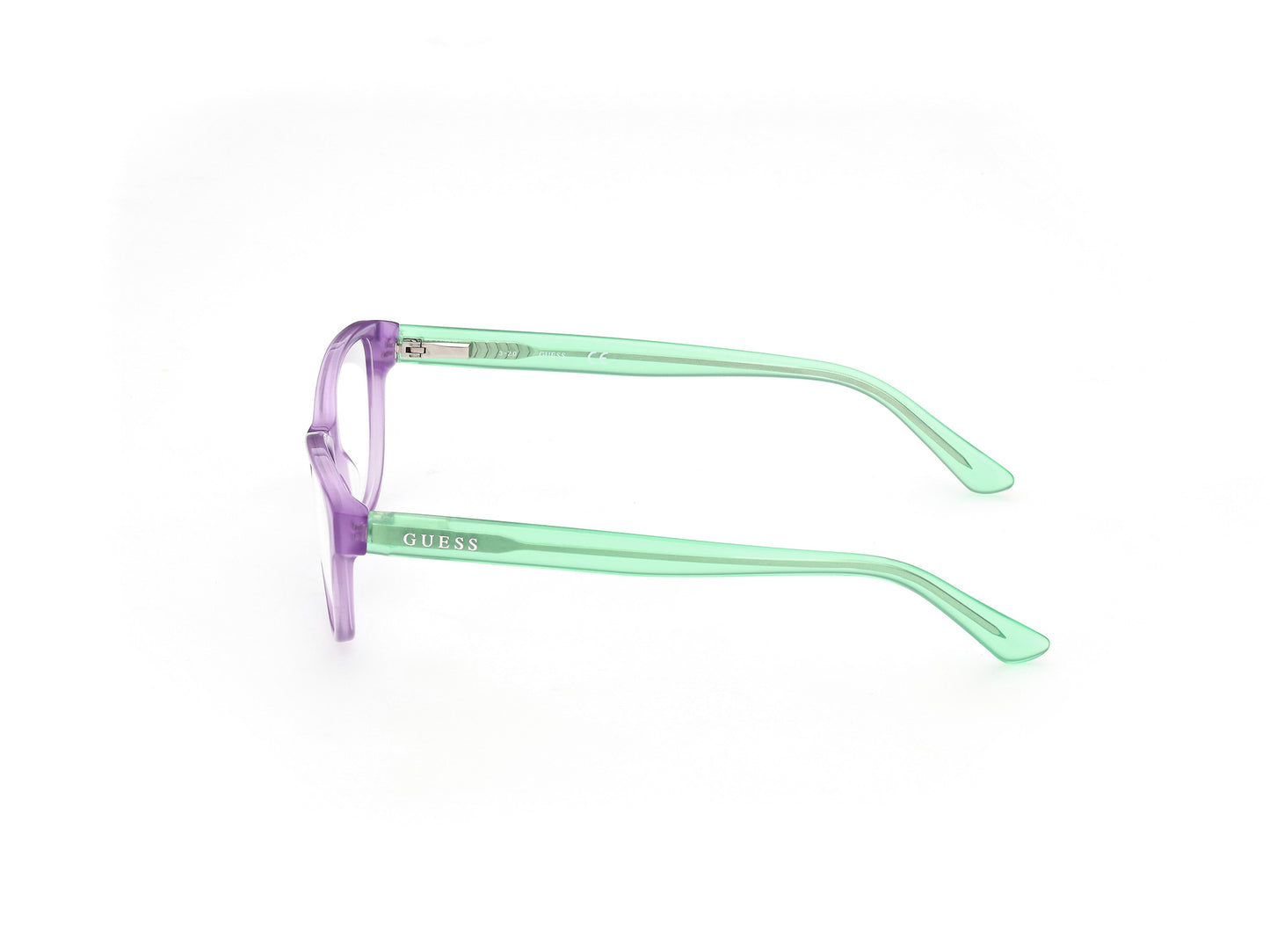 Guess GU9203-081-48 eyeglasses in shiny violet frame with clear lenses
