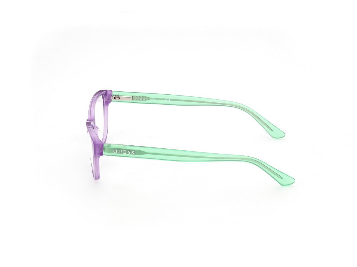 Guess GU9203-081-48 eyeglasses in shiny violet frame with clear lenses