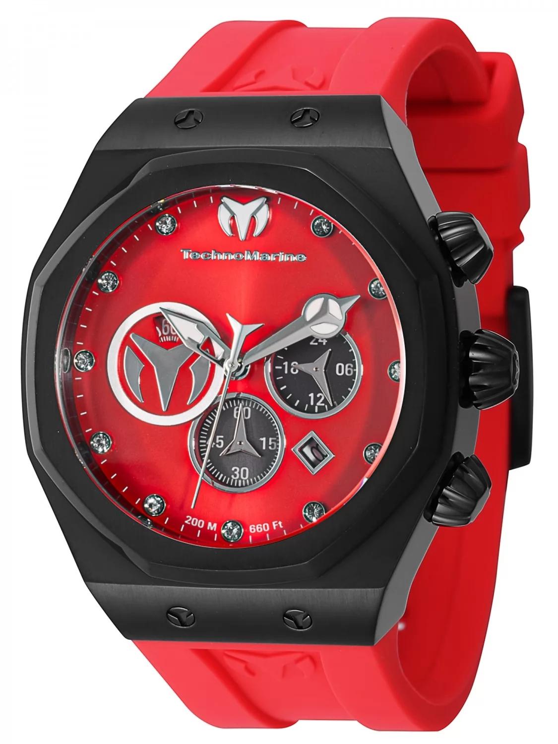 TechnoMarine TM-523003 TM-523003 Watch - Red Dial Silicon Band