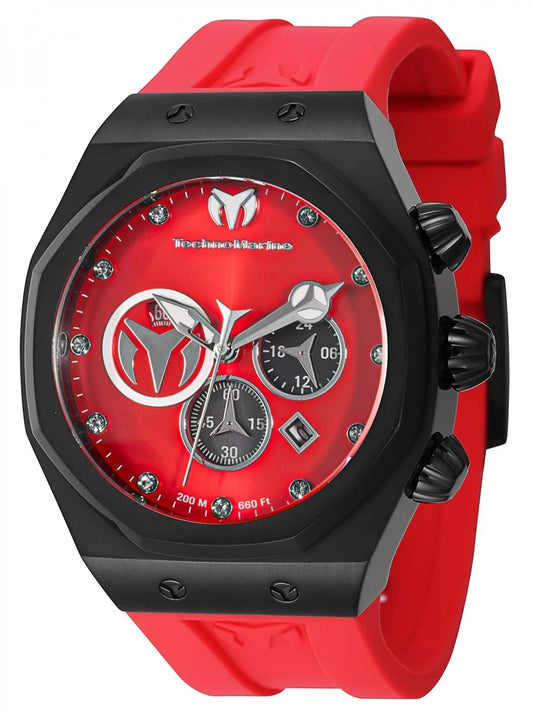 TechnoMarine TM-523003 TM-523003 Watch - Red Dial Silicon Band
