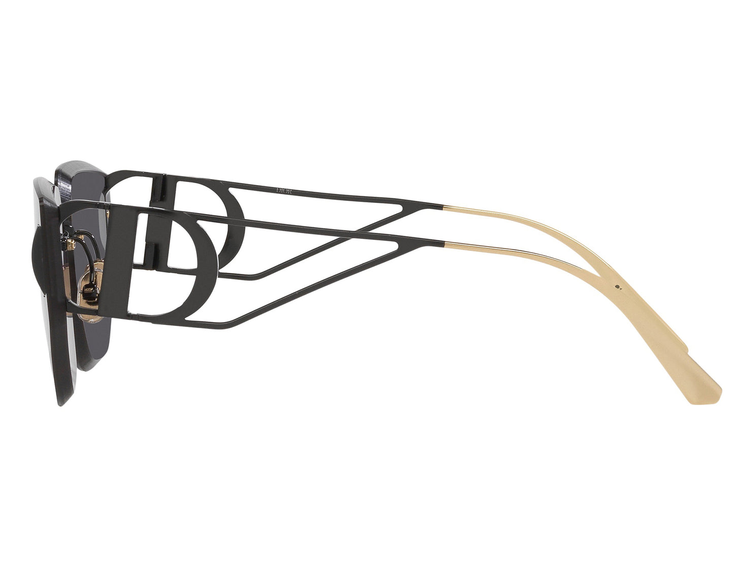 Christian Dior CD40146U-33N-65 sunglasses in gold frame with green lenses