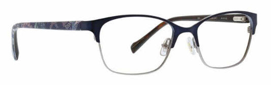 Vera Bradley Jess Java Navy Camo 4816 48mm New Eyeglasses