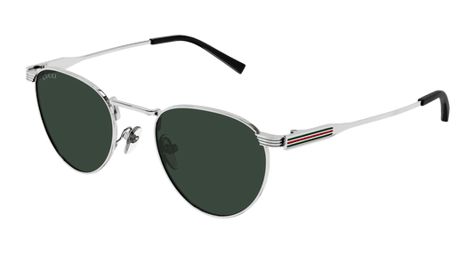 Gucci GG1875S-002 Silver Aviator Sunglasses 48mm