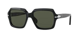 Persol 0PO0581S 95/31 Black Square Sunglasses 54mm