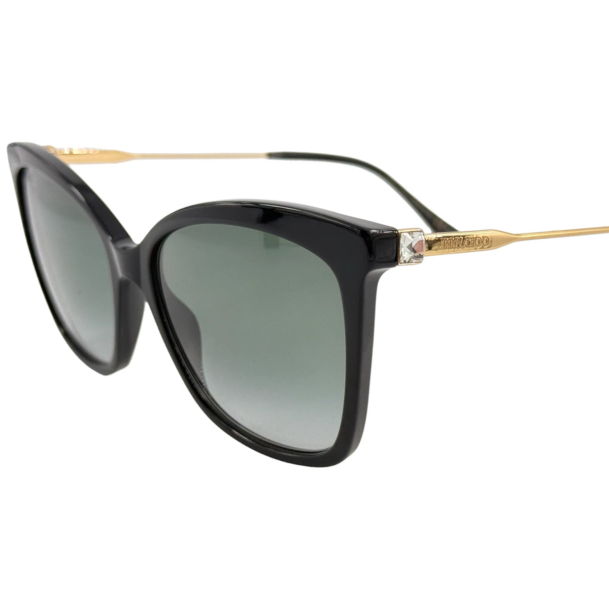 Jimmy Choo 0MACI-S-0807-55 Black Rectangle SUNGLASSES 55mm Sunglasses