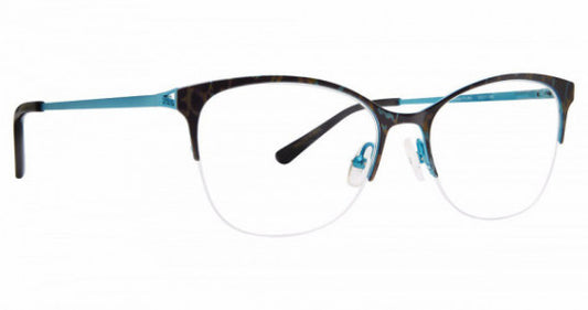 Xoxo XO LUCA TEAL ANIMAL 53mm New Eyeglasses