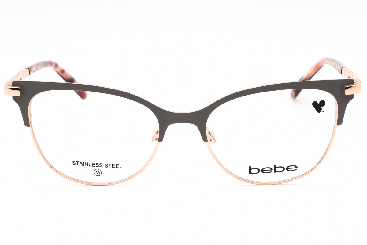 Bebe BB5224-020 GREY Cat eye Eyeglasses 52mm Eyeglasses