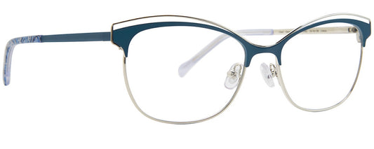 Vera Bradley CHARLI SWEET GARDEN BLUE 53mm New Eyeglasses