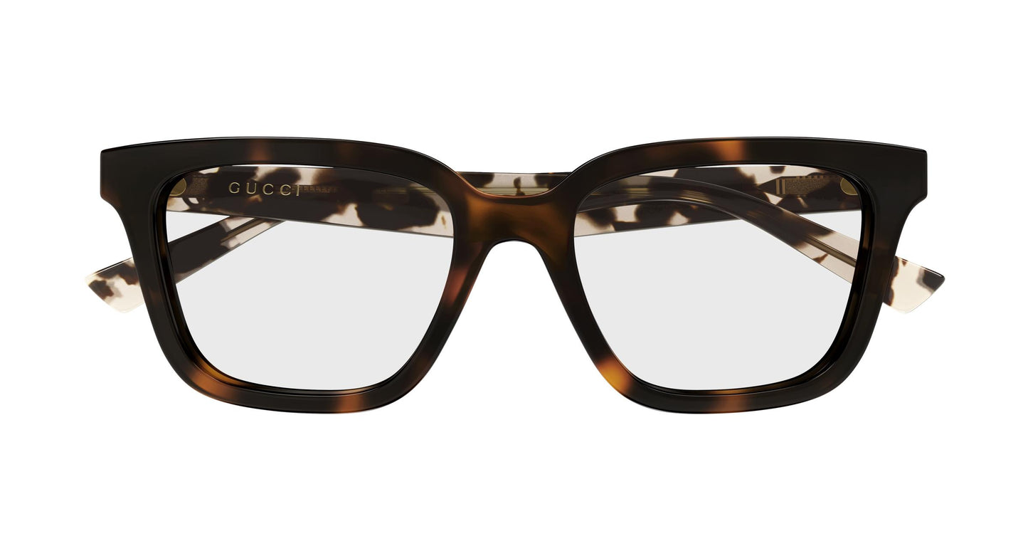 Gucci GG2186oA-003 eyeglasses in brown frame with clear lenses