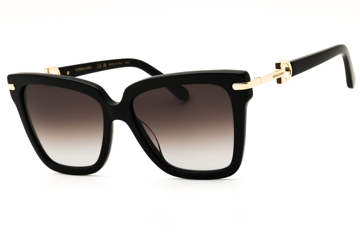 Salvatore Ferragamo SF1085SN-011 BLACK Rectangular Sunglasses 57mm Sunglasses