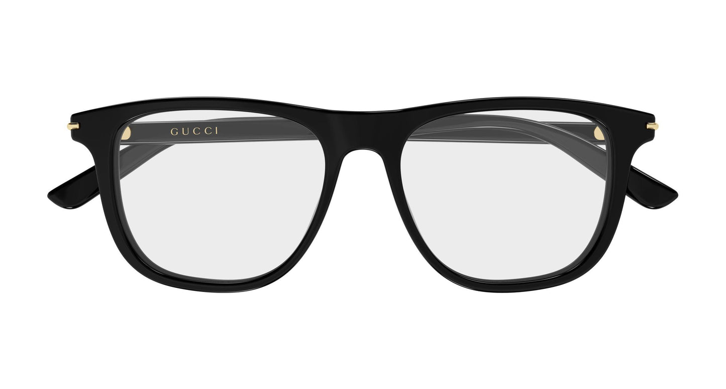 Gucci GG2130o-005 eyeglasses in black frame with clear lenses