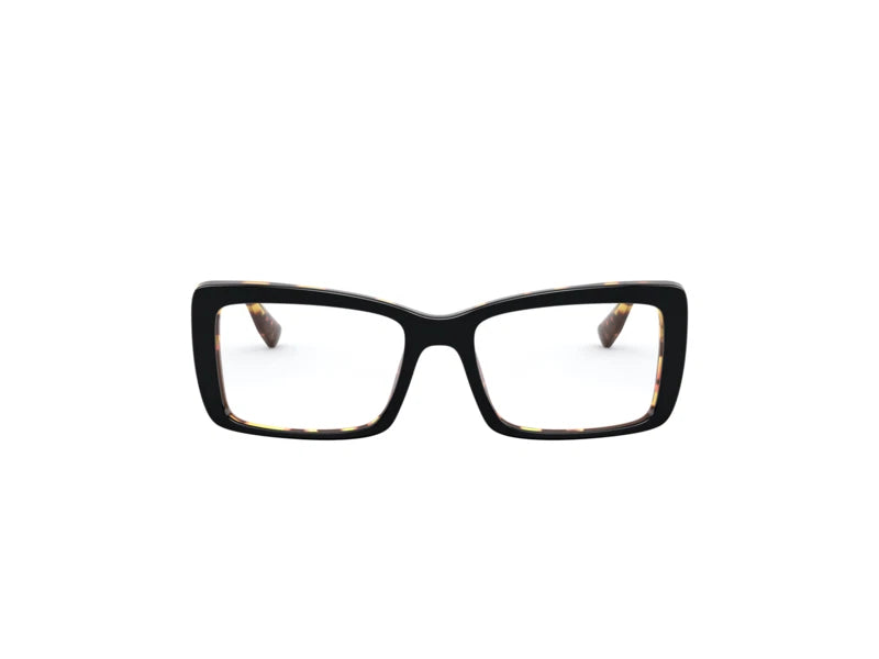 Miu Miu 0MU03SV-389101-52 Black Geometric EYEGLASSES 0mm Eyeglasses
