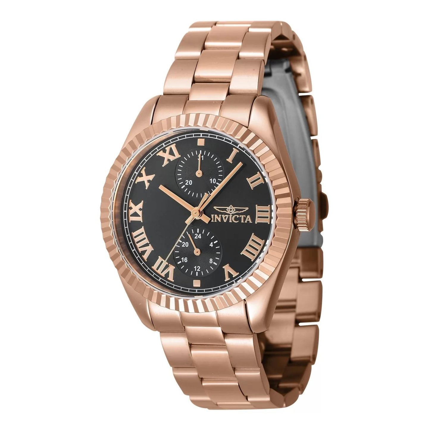 Invicta 47446 47446 Watch - Black Dial Stainless Steel Band